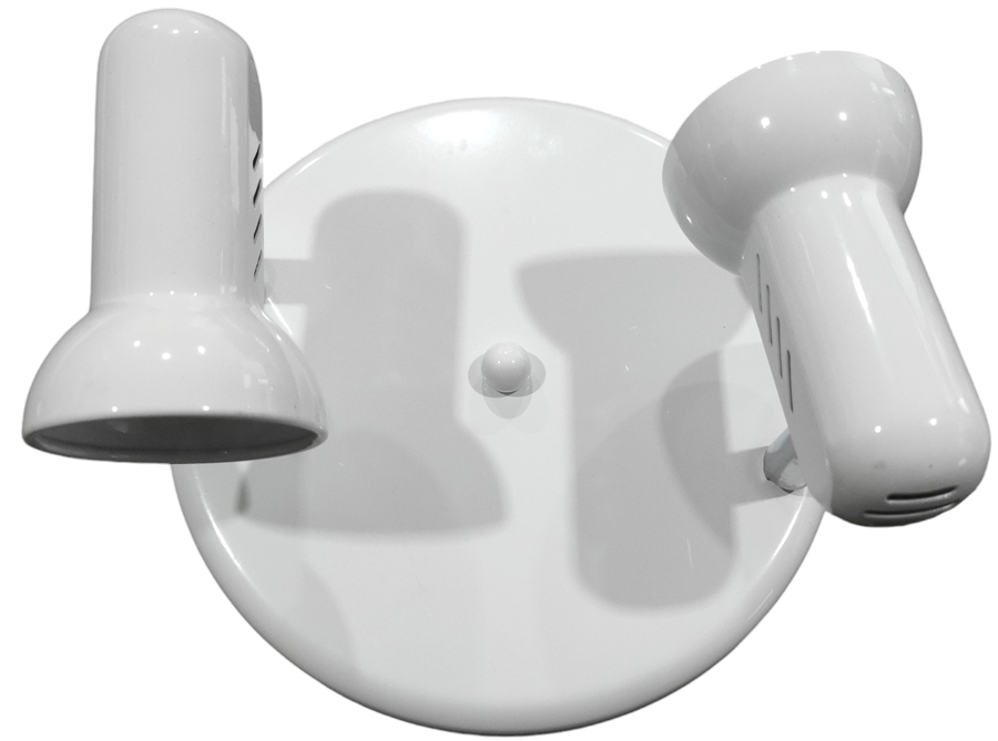 Lampada applique da parete 2xE14 bianca EL043 Vito