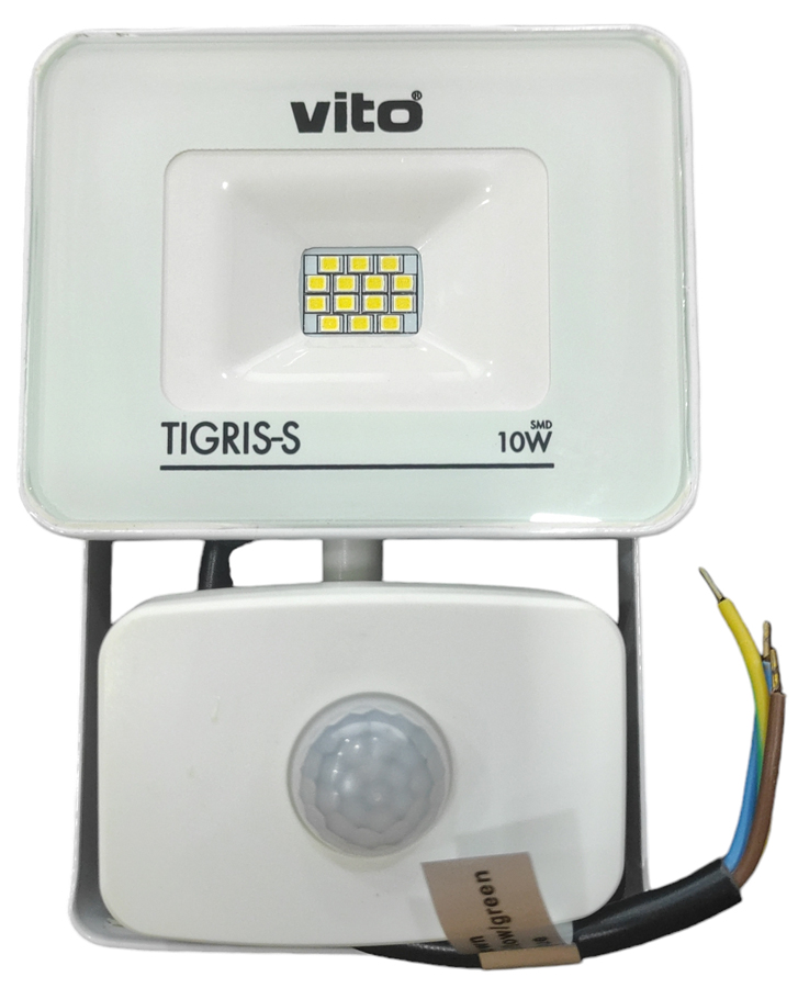 Faretto LED da esterno con sensore di movimento 10W 6000k luce fredda EL044 Vito