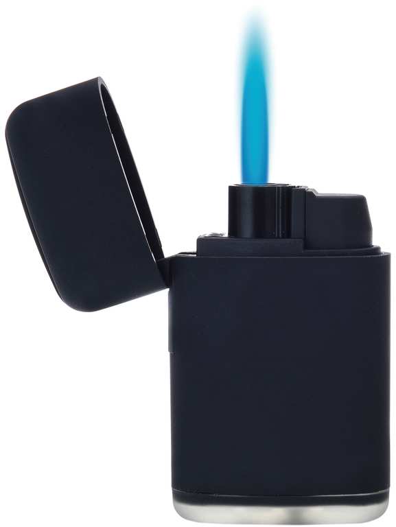 ACCENDINO FIAMMA BLU BLACK JETFLAME  col. Nero FV52903 