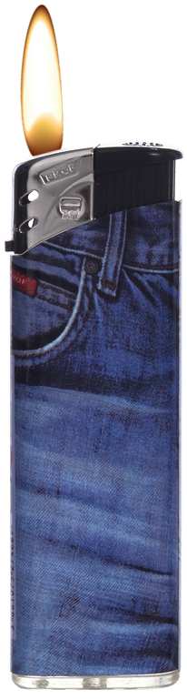 ACCENDINO ELETTRONICO JEANS DL  Fantasie assortite FV52914 