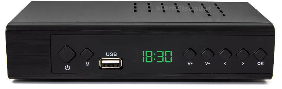 Decoder digitale terrestre HDMI/SCART/USB/LAN DVB T3 FULL HD 1080p H.265 WB2292 
