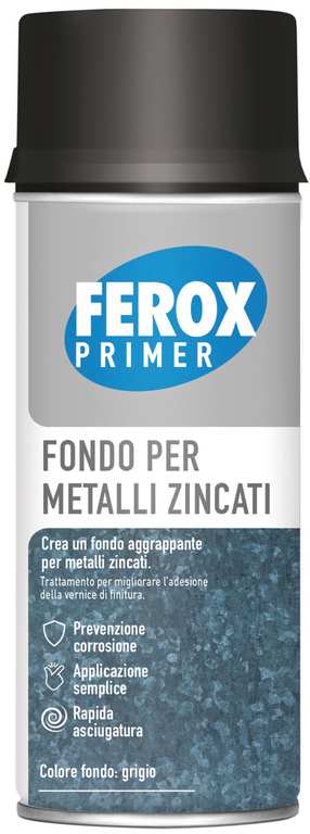 Arexons FEROX FONDO AGGRAPPANTE PER METALLI ZINCATI ml.400 FV55234 Arexons
