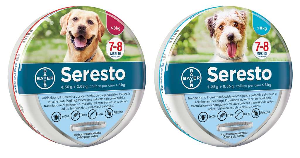 Bayer COLLARE ANTIPARASSITARIO SERESTO per cani oltre kg. 8 cm. 70 FV37045 Bayer