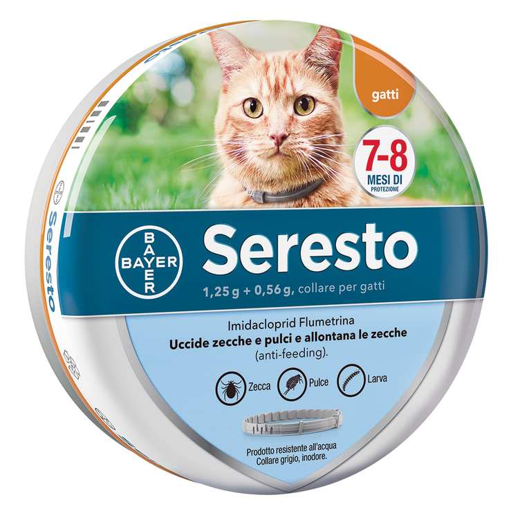 Bayer COLLARE ANTIPARASSITARIO PER GATTI SERESTO cm. 38 FV37368 Bayer
