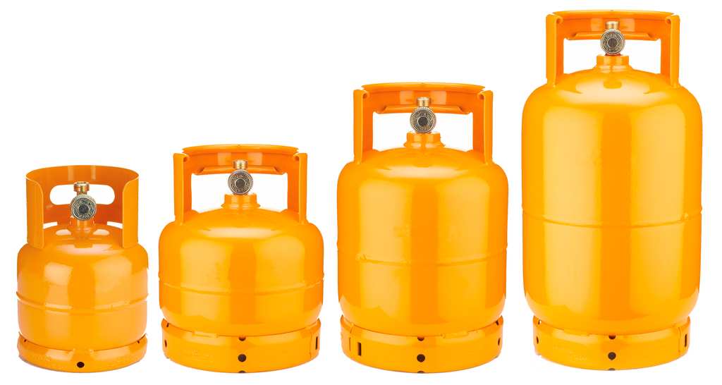 BOMBOLA PER GAS VUOTA CON RUBINETTO kg. 5 (lt. 12 ) FV37776 