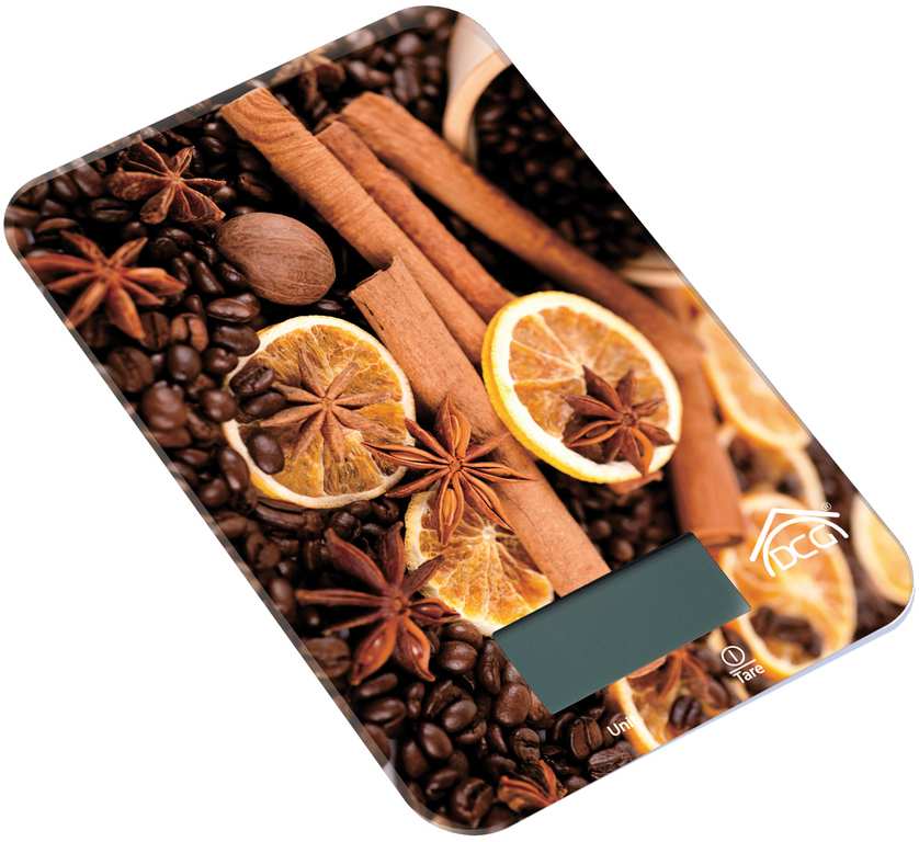 BILANCIA DA CUCINA ELETTRONICA CON BASE IN VETRO Portata kg. 5 FV58003 