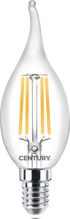 Century LAMPADA A FILAMENTO LED COLPO DI VENTO E14 Luce naturale  4 W - 470 lumen FV55923 Century