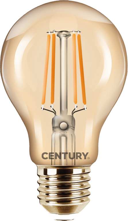 Century LAMPADA A FILAMENTO LED EPOCA GOCCIA E27 Luce calda  8 W - 806 lumen FV55930 Century