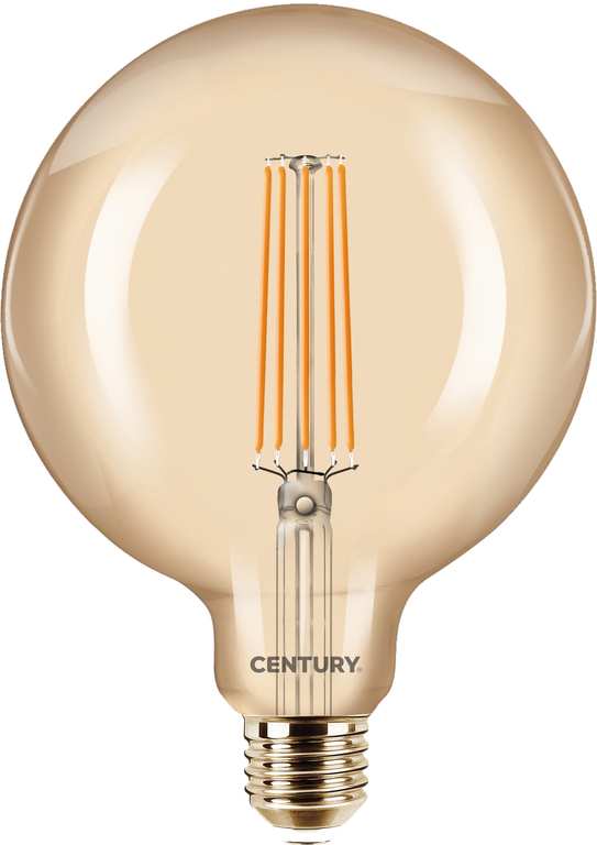 Century LAMPADA A FILAMENTO LED EPOCA GLOBO E27 Luce calda  8 W - 806 lumen FV55932 Century
