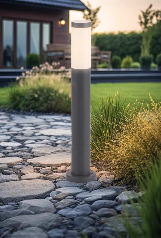 Century PALETTO DA GIARDINO A LED BAMBOO mm. 800 H - E27 - IP54  Col. Antracite FV57055 Century