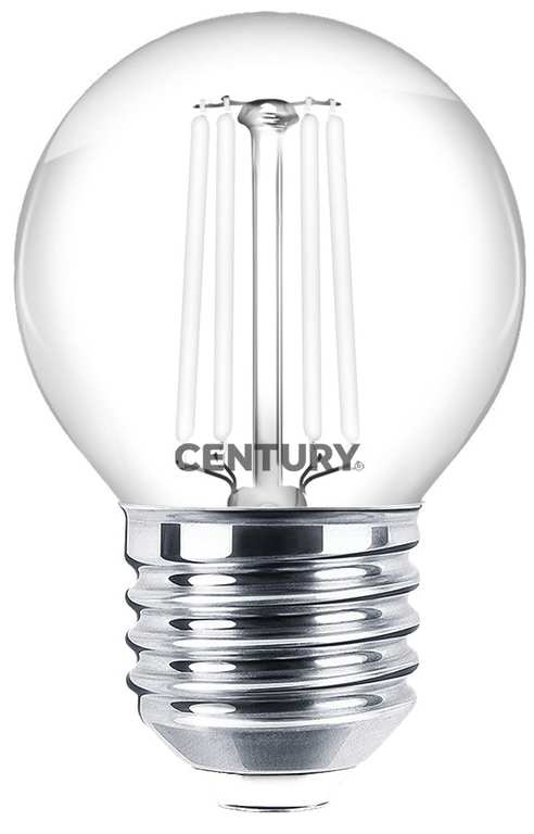 Century LAMPADA A FILAMENTO LED INCANTO WHITE SFERA E27 Luce calda  4,5 W - 470 lumen FV57068 Century
