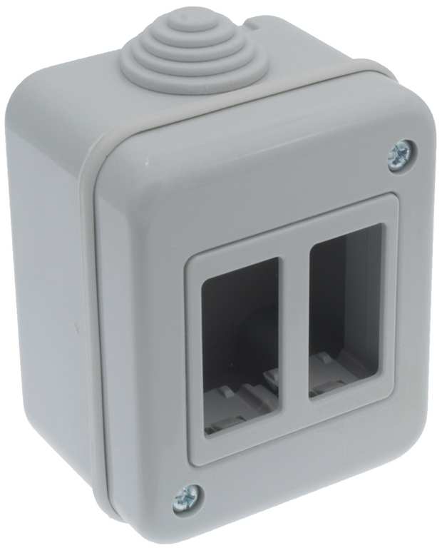 CONTENITORE DA ESTERNO IP40 col. Grigio 2 posti FV51980 