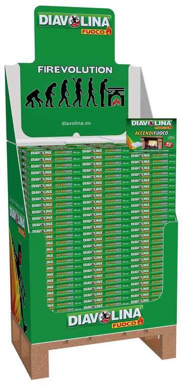 Diavolina ACCENDIFUOCO 40 cubetti - esp.270 pz. FV58009 Diavolina