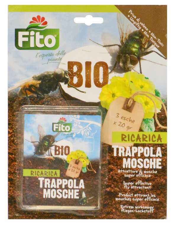 Fito RICARICA TRAPPOLA PER MOSCHE 3 pz. FV41166 Fito