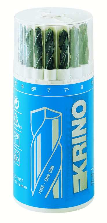 Krino ASSORTIMENTO PUNTE PER METALLO HSS PZ. 19 FV2755 Krino