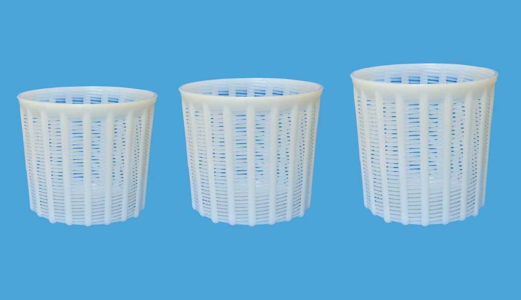 FORMA PER FORMAGGIO CANESTRATO Ø cm. 18,2x16,4x16 h capacità gr. 2.000 FV33786 