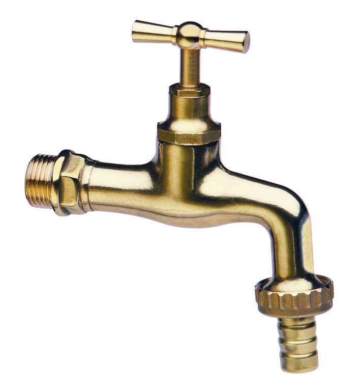 Itap RUBINETTO PORTAGOMMA OTTONE LUCIDO Art. 355L mis. 1/2 FV40596 Itap