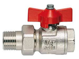 Itap VALVOLA A SFERA IDEAL IN OTTONE PER COLLETTORI M/F Art. 098 mis. 1/2 FV6744 Itap