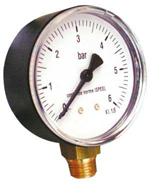 MANOMETRO PER AUTOCLAVE ATTACCO LATERALE FV21816 