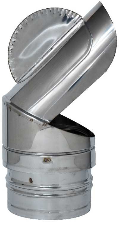 FUMAIOLO GIREVOLE PAPPAGALLO ZINCATO Tondo (attacco maschio) Ø cm. 15 FV2842 