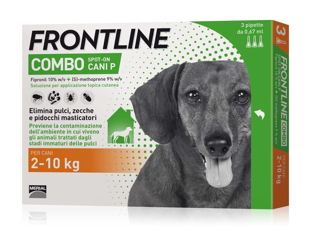 Frontline Combo ANTIPARASSITARIO COMBO  per cani 2÷10 kg. (cf. 3 pipette) FV33697 Frontline Combo