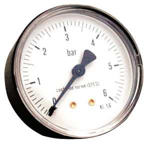 MANOMETRO PER AUTOCLAVE ATTACCO POSTERIORE FV3592 