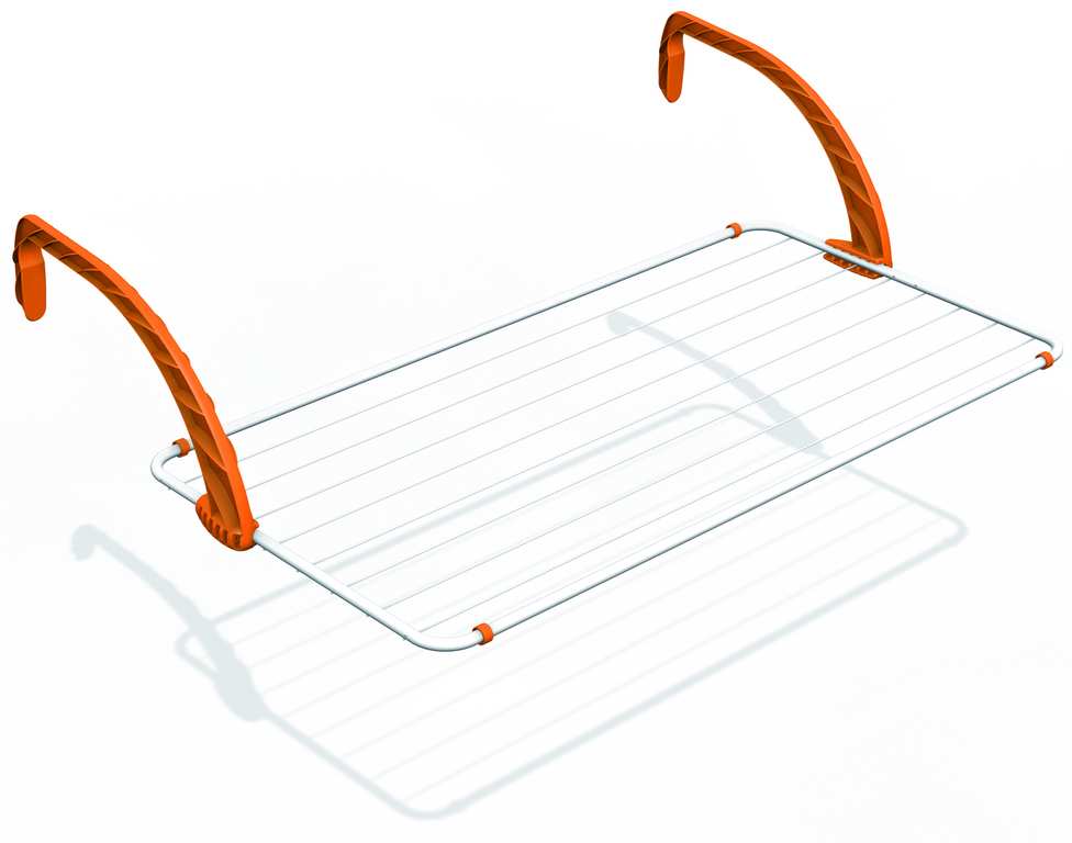 Gimi STENDIBIANCHERIA DA BALCONE POLAR 100 cm. 109,5x55x27,5 h Stenditura mt. 10 FV23407 Gimi