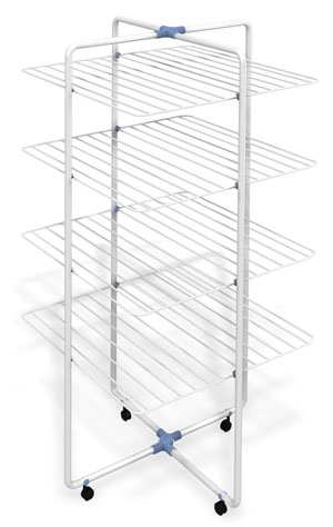 Gimi STENDIBIANCHERIA A TORRE VIP 4 PIANI cm. 70,5x70,5x168 h Stenditura mt. 40 FV23409 Gimi