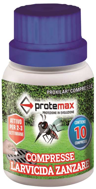 INSETTICIDA COMPRESSE LARVE E ZANZARE barattolo 10 compresse FV54012 