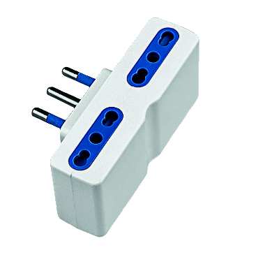 Reer ADATTATORE QUADRUPLO 2P+T spina 16A/4 prese 10/16A FV26425 Reer