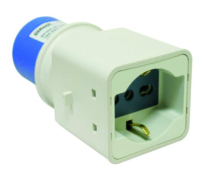 Reer ADATTATORE INDUSTRIALE CEE spina industriale/schuko 2P+T FV26437 Reer