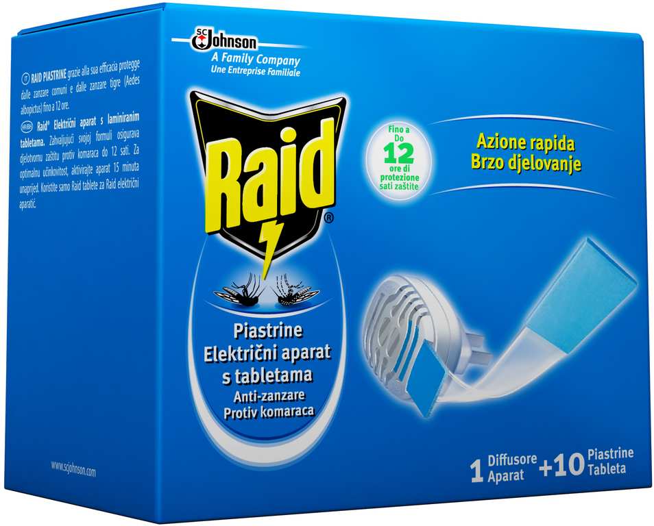 Raid ELETTROEMANATORE + 10 PIASTRINE FV35256 Raid