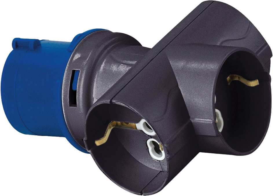 Rosi ADATTATORE INDUSTRIALE 1879 3 prese schuko bivalenti 230V - IP20 FV56934 Rosi