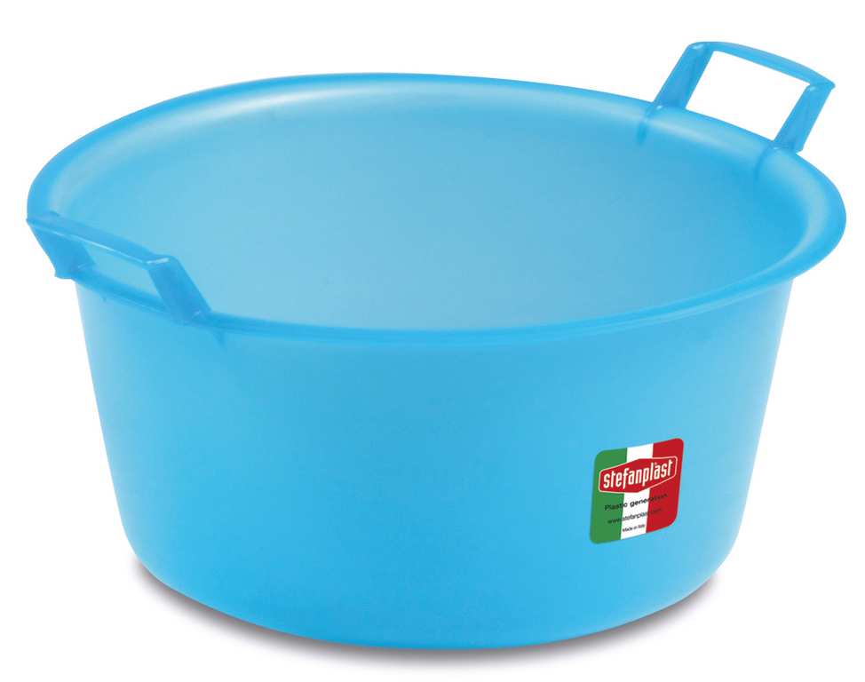 Stefanplast BACINELLA TONDA AZZURRA  lt. 15 - Ø cm. 40x18 h FV31903 Stefanplast