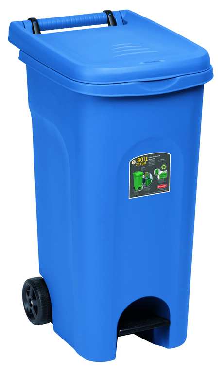 Stefanplast BIDONE URBAN ECO SYSTEM Lt. 80 col. Blu FV44763 Stefanplast