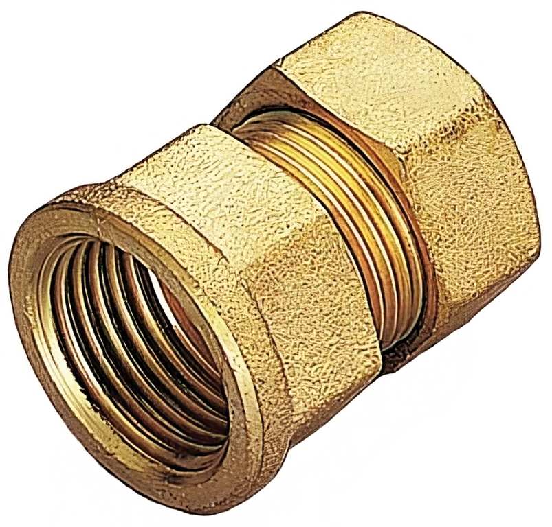 Tiemme RACCORDO IN OTTONE PER TUBO IN RAME diritto femmina mis. 14x1/2 FV24888 Tiemme