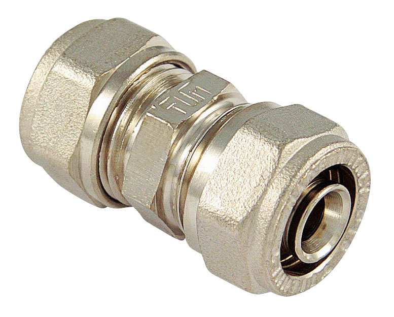 Tiemme RACCORDO PER TUBO MULTISTRATO diritto doppio mis. 16 FV28973 Tiemme