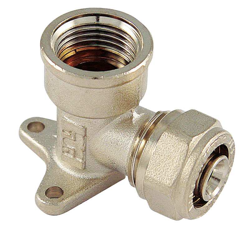 Tiemme RACCORDO PER TUBO MULTISTRATO curvo femmina con flangia mis. 20x1/2 FV29552 Tiemme