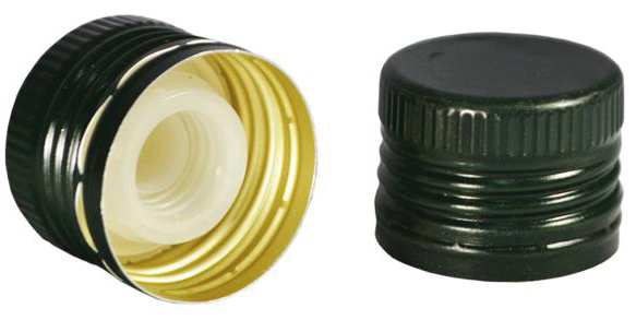 TAPPO IN ALLUMINIO CON VERSATORE PER BOTTIGLIA OLIO mm. 31,5x24 - Pz. 5 FV52793 