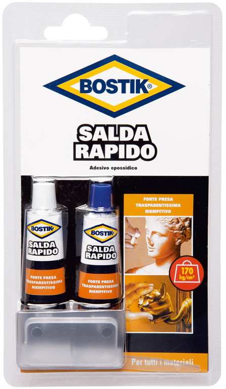 Uhu Bison COLLA BOSTIK SALDARAPIDO BLISTER  ml. 30 (2 tub. ml. 15) FV23120 Uhu Bison