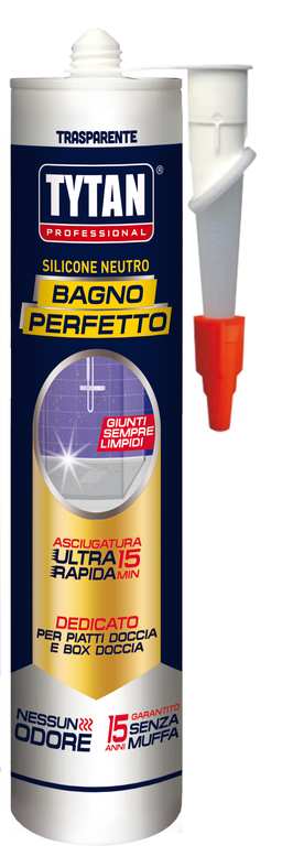 Tytan SILICONE NEUTRO BAGNO PERFETTO ml. 280 - Trasparente FV46320 Tytan