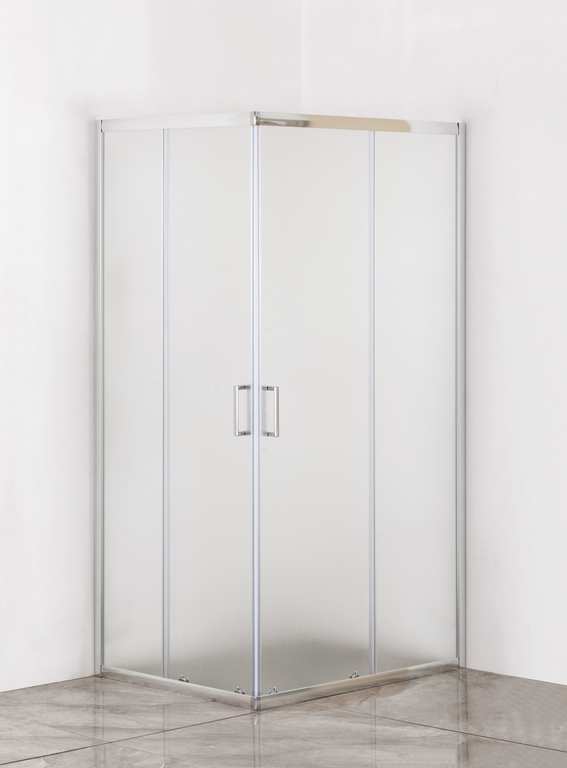 Utilia BOX DOCCIA ANGOLARE ARMONIA IN VETRO PERLATO  cm. 69x69x190 h FV56767 Utilia