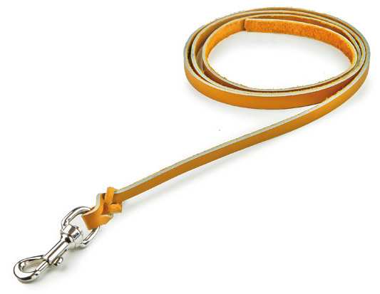 Utilia Pet GUINZAGLIO IN CUOIO DI BUFALO cm. 200x1,3 col. Arancione FV30989 Utilia Pet