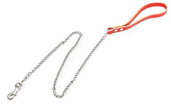 Utilia Pet MANICO IN CUOIO CON CATENA  cm. 90 (maglia piccola) col. Assortiti  FV31046 Utilia Pet