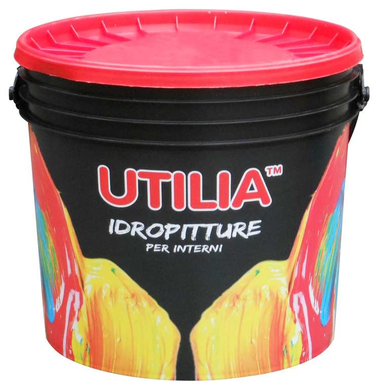 Utilia IDROPITTURA A TEMPERA col. Bianco lt. 4 FV44830 Utilia