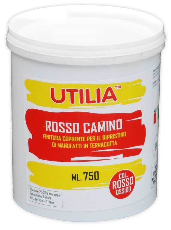 Utilia IDROPITTURA COTTO E MATTONI ROSSO CAMINO ml. 750 FV44872 Utilia
