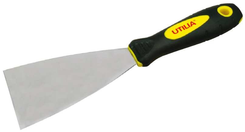 Utilia SPATOLA PER STUCCO INOX MOD. CLASSICO MANICO IN GOMMA  mm. 60 FV21704 Utilia