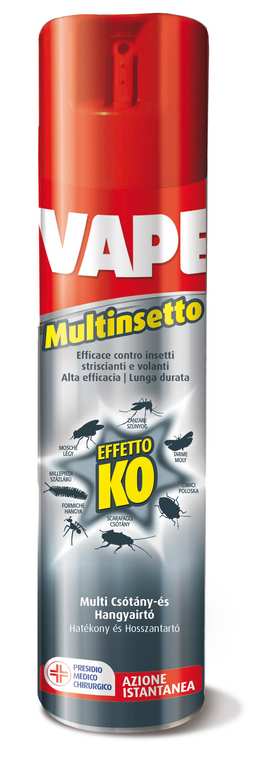Vape INSETTICIDA MULTINSETTO SPRAY SUPER KO2  ml. 400 FV28932 Vape
