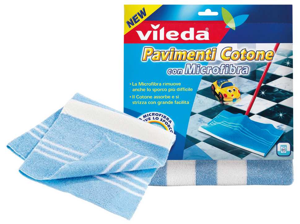 Vileda PANNO PAVIMENTI COTONE/MICROFIBRA cm. 50x50 FV43173 Vileda