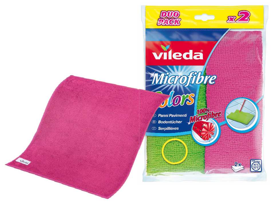 Vileda PANNO PAVIMENTI MICROFIBRE COLORS PZ. 2 cm. 40x50 FV43174 Vileda